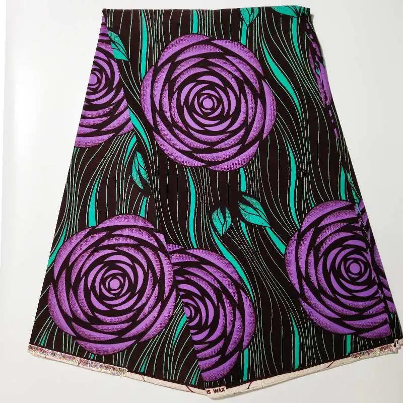 African 100% Cotton Wax Print Fabric High Quality African Fabric Real Wax Print Soft Wax For Sewing wedding Design 6 Yards/lot
African 100% Cotton Wax Print Fabric High Quality African Fabric Real Wax Print Soft Wax For Sewing wedding Design 6 Yards/lot
