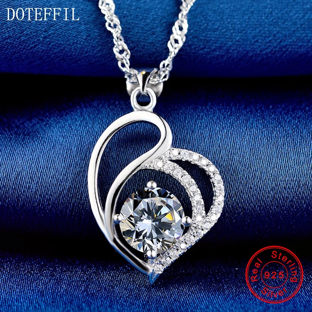 Love Necklace 925 Sterling Silver Charm Heart Pendant Woman Necklace Fashion Luxury AAAA Zircon Necklace Jewelry
Love Necklace 925 Sterling Silver Charm Heart Pendant Woman Necklace Fashion Luxury AAAA Zircon Necklace Jewelry