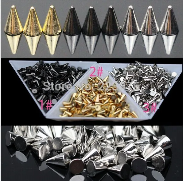 Punk Style Stud Nail Art 3D Design Decoration Stickers Metallic Studs rivets 300PCS/lot
Punk Style Stud Nail Art 3D Design Decoration Stickers Metallic Studs rivets 300PCS/lot
