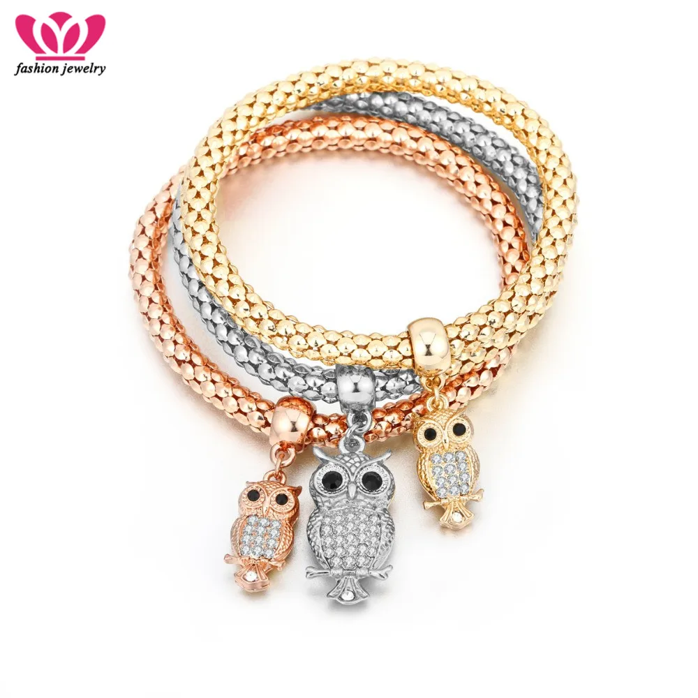Mix Owl Popcorn Bracelets Elastic Crystal Owl Charms Bracelet Women Girl Fashion Jewelry Gifts Bijoux Femme Jewelry Wholesales
Mix Owl Popcorn Bracelets Elastic Crystal Owl Charms Bracelet Women Girl Fashion Jewelry Gifts Bijoux Femme Jewelry Wholesales
