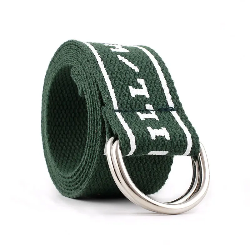 3.8cm Fashion Neutral Nylon Letter Canvas Belt for man jeans 2019 New D Ring Double Buckle Student belts for Man's wide belt
3.8cm Fashion Neutral Nylon Letter Canvas Belt for man jeans 2019 New D Ring Double Buckle Student belts for Man's wide belt
