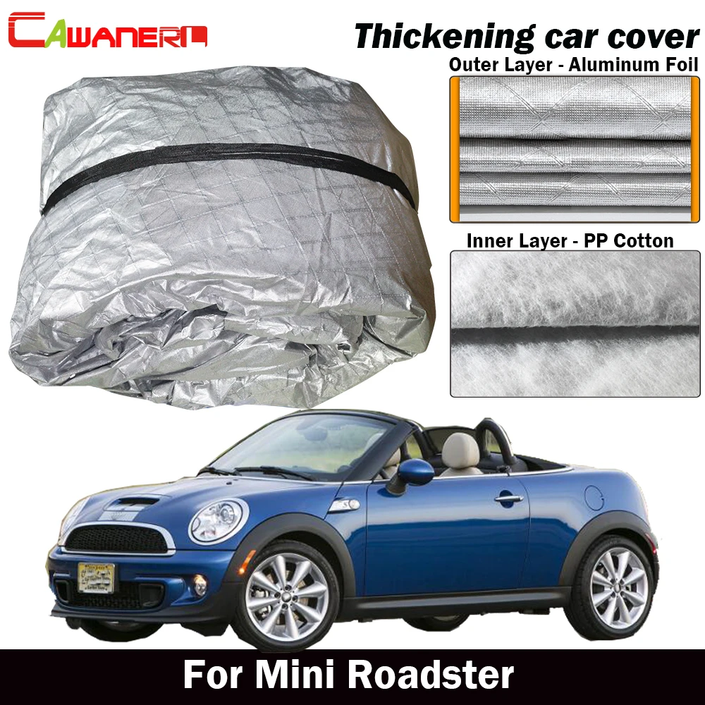 Cawanerl для Mini Roadster 2012-2015 водонепроницаемый чехол для автомобиля внутренний хлопок открытый солнцезащитный экран Дождь Снег град защитный чех...
Cawanerl для Mini Roadster 2012-2015 водонепроницаемый чехол для автомобиля внутренний хлопок открытый солнцезащитный экран Дождь Снег град защитный чех...