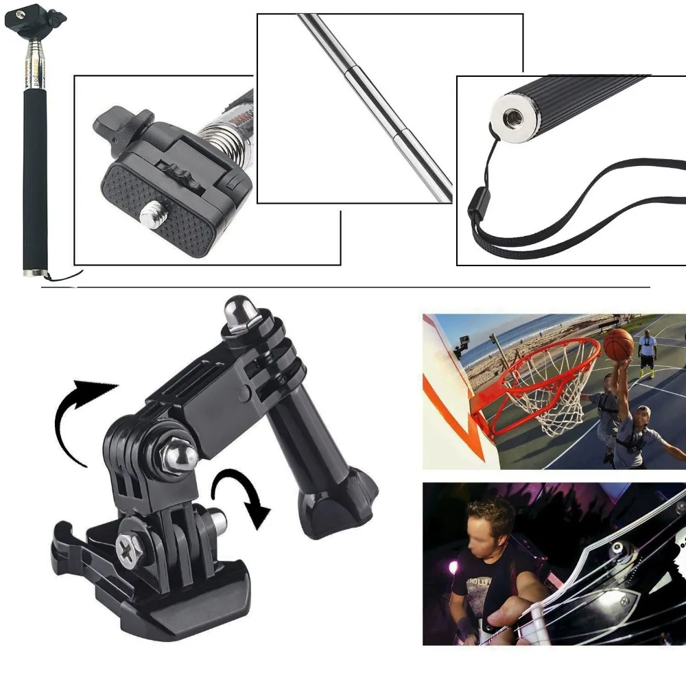 Head Chest Strap Floating Selfie Stick Accessories Kit For Sony Action Cam HDR AS20 AS15 AS100V AS30V AZ1 AS200V FDR-X1000V
Head Chest Strap Floating Selfie Stick Accessories Kit For Sony Action Cam HDR AS20 AS15 AS100V AS30V AZ1 AS200V FDR-X1000V