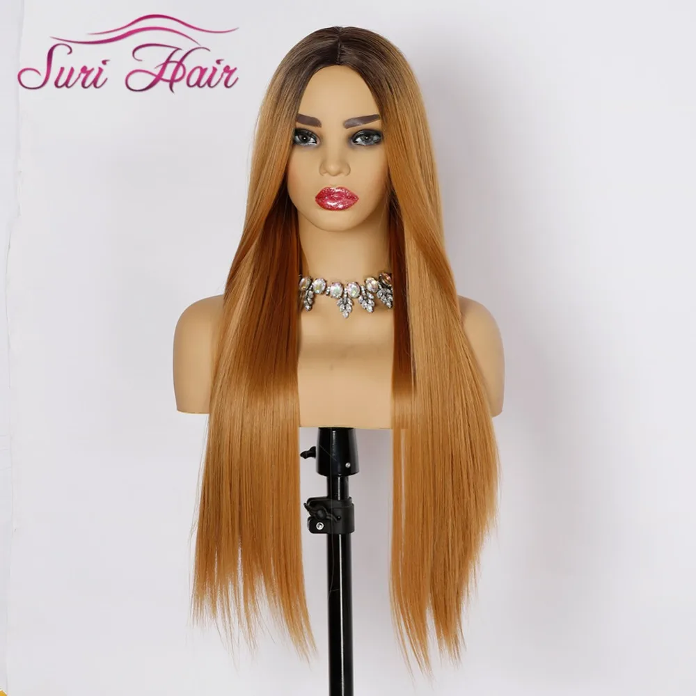 Suri Hair Synthetic hair wigs for women Two Tone Wigs cosplay Long Straight hair Heat Resistant Ombre dark blonde black root
Suri Hair Synthetic hair wigs for women Two Tone Wigs cosplay Long Straight hair Heat Resistant Ombre dark blonde black root