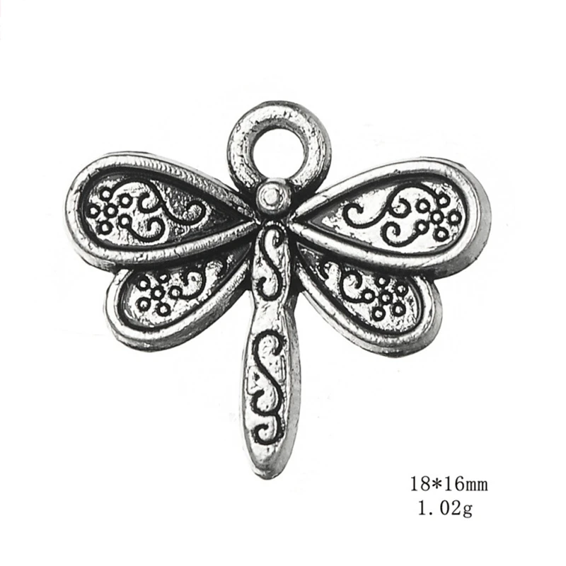 Antique Silver Flower Pattern Dragonfly Pendant Necklace Charms Jewelry Accessories For DIY Handmade Keychains,Bracelets Making 
Antique Silver Flower Pattern Dragonfly Pendant Necklace Charms Jewelry Accessories For DIY Handmade Keychains,Bracelets Making