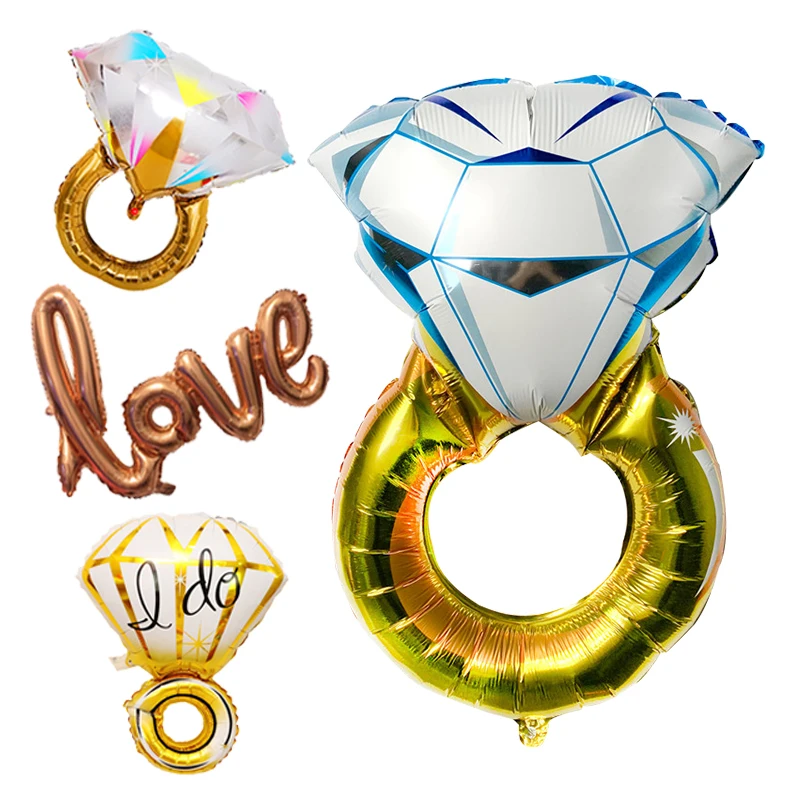 Diamond Ring Balloon Wedding Decorations Balloons Bride To Be Wedding Festive Party Ballon Birthday Bachelorette Party Supplies
Diamond Ring Balloon Wedding Decorations Balloons Bride To Be Wedding Festive Party Ballon Birthday Bachelorette Party Supplies