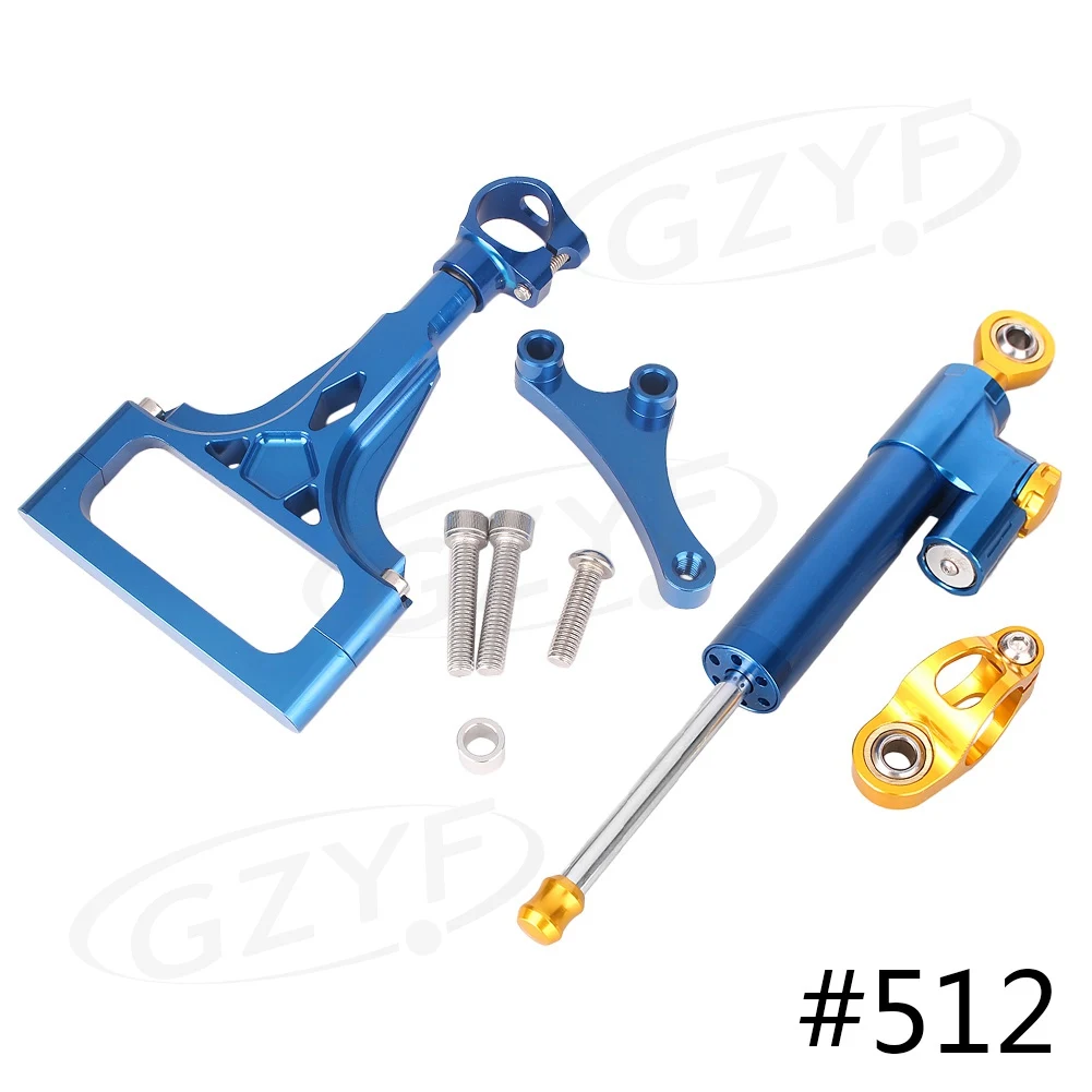 CNC Steering Damper Stabilizer w/ Bracket Mounting Kit Satety Control for Kawasaki Z1000 Z750 2003 2004 2005 2006 2007 2008 2009
CNC Steering Damper Stabilizer w/ Bracket Mounting Kit Satety Control for Kawasaki Z1000 Z750 2003 2004 2005 2006 2007 2008 2009