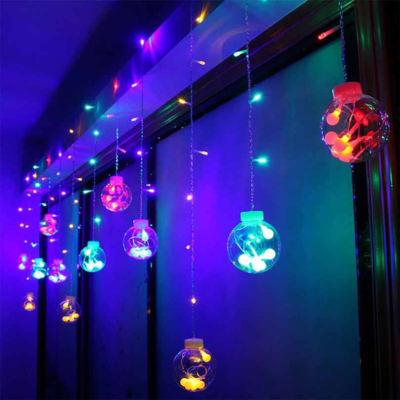 2.5M 108 LED Crystal Wish Ball Fairy String Light LED Curtain Light Indoor Outdoor Xmas Party Garden Festival Decoration lights
2.5M 108 LED Crystal Wish Ball Fairy String Light LED Curtain Light Indoor Outdoor Xmas Party Garden Festival Decoration lights