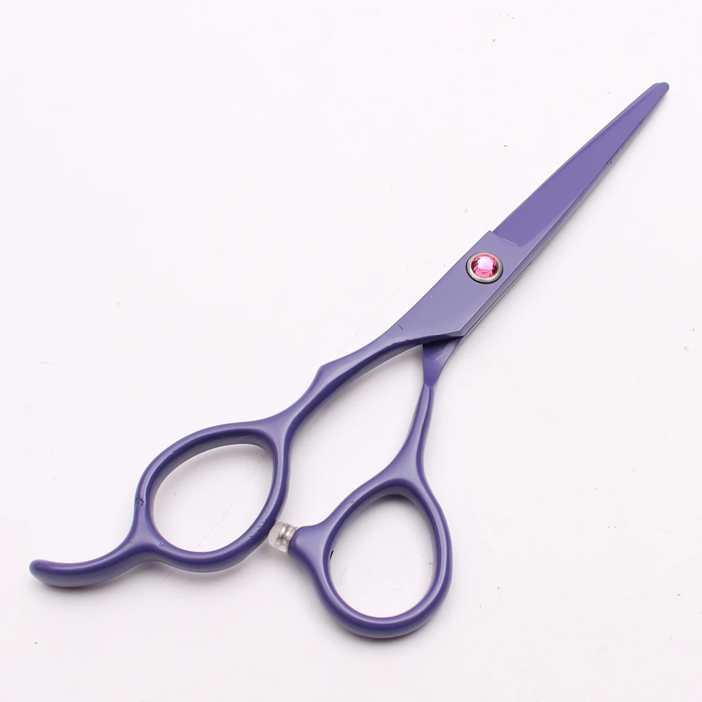 Left-Hand 5.5" Engraving Logo Violet Professional Hairdressing Scissors Cutting Thinning Shears Hair Set C8001 | Красота и