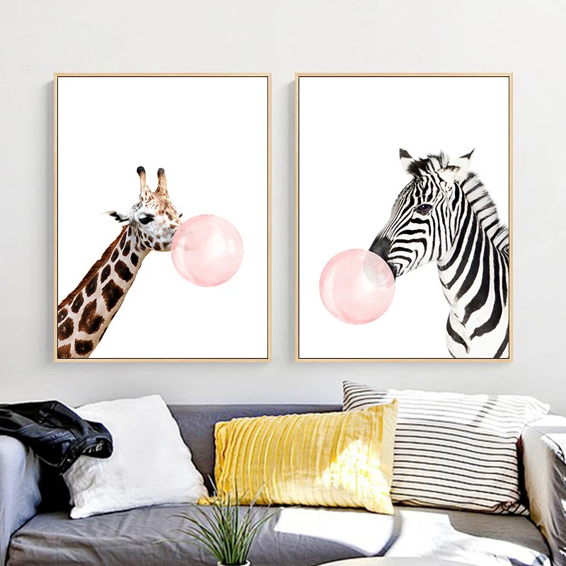 HAOCHU Nordic Canvas Painting Abstract Hippies Giraffe Panda Photography Lovely Wall Poster Kids Nursery Room Decor Art Murals
HAOCHU Nordic Canvas Painting Abstract Hippies Giraffe Panda Photography Lovely Wall Poster Kids Nursery Room Decor Art Murals