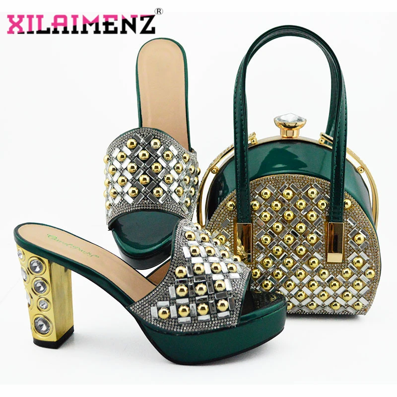Dark Green 2019 New Arrival African Rhinestone Slippers With Bag Set Italian Pretty Pumps Women Shoes And Bag To Match Set
Dark Green 2019 New Arrival African Rhinestone Slippers With Bag Set Italian Pretty Pumps Women Shoes And Bag To Match Set
