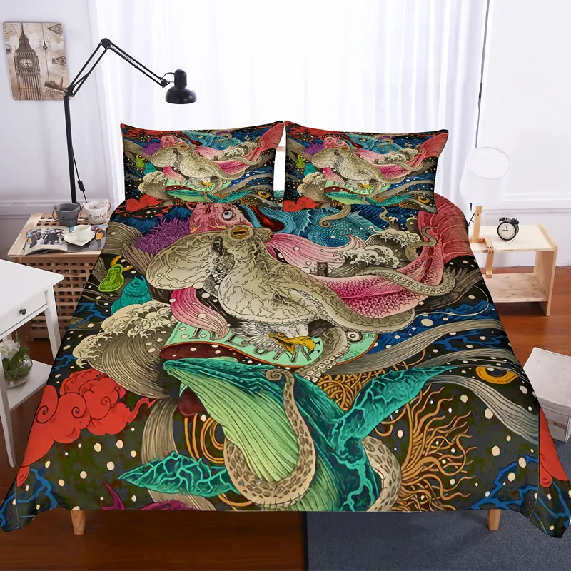 Fanaijia octopus 3d duvet and Bedding Sets king size animal quilt Cover Bed Set Bedclothes bedline comforter set
Fanaijia octopus 3d duvet and Bedding Sets king size animal quilt Cover Bed Set Bedclothes bedline comforter set