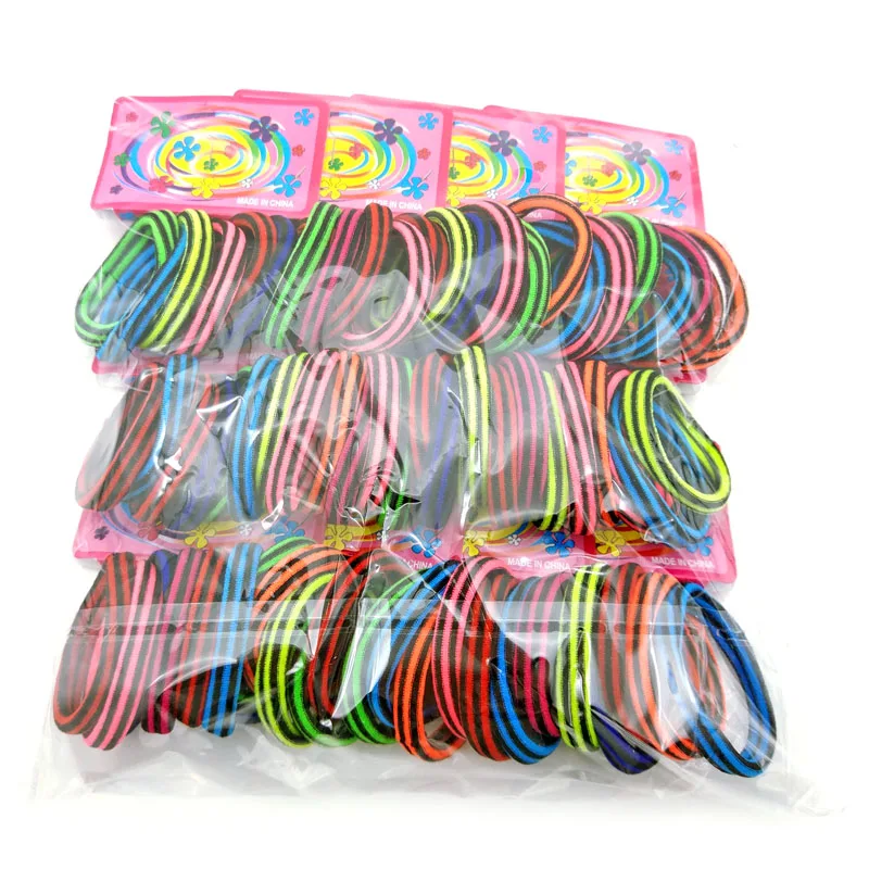 Lots 72 Pcs /Pack Size 4cm Striped Colored Elastics Rubber Bands Hair Accessories Colorful Headband Girls Tie
Lots 72 Pcs /Pack Size 4cm Striped Colored Elastics Rubber Bands Hair Accessories Colorful Headband Girls Tie