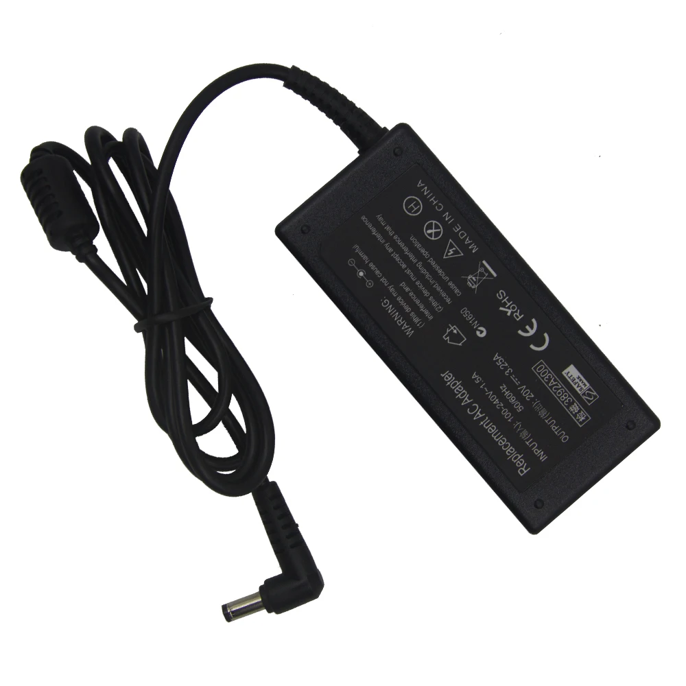 Replacement for Lenovo 20V 3.25A 5.5*2.5MM 65W G470 IdeaPad Z470 Z475 Z480 Z485 Z510 Z560 Z565 Z570 Z575 Z580 Z585
Replacement for Lenovo 20V 3.25A 5.5*2.5MM 65W G470 IdeaPad Z470 Z475 Z480 Z485 Z510 Z560 Z565 Z570 Z575 Z580 Z585