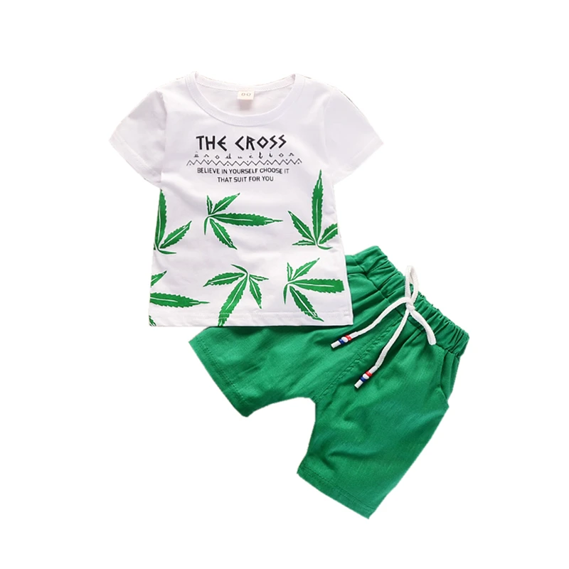 Summer Children Boys Girls Clothing Sets Kids Leaf T-Shirt Shorts 2Pcs/Sets Toddler Leisure Sport Suits Baby Cotton Tracksuits
Summer Children Boys Girls Clothing Sets Kids Leaf T-Shirt Shorts 2Pcs/Sets Toddler Leisure Sport Suits Baby Cotton Tracksuits