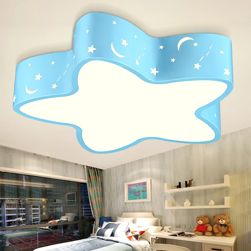 Modern brief blue iron children bedroom ceiling light home deco hollow five-pointed star moon star acrylic LED ceiling lamp
Modern brief blue iron children bedroom ceiling light home deco hollow five-pointed star moon star acrylic LED ceiling lamp