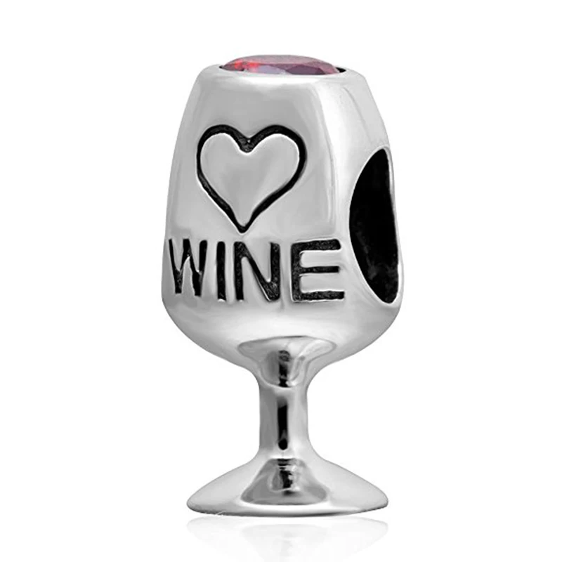 New arrival Red Wine Lover Glass Charms Authentic 925 Sterling Silver with Red Cubic Zircon Love Heart Bead Charms
New arrival Red Wine Lover Glass Charms Authentic 925 Sterling Silver with Red Cubic Zircon Love Heart Bead Charms