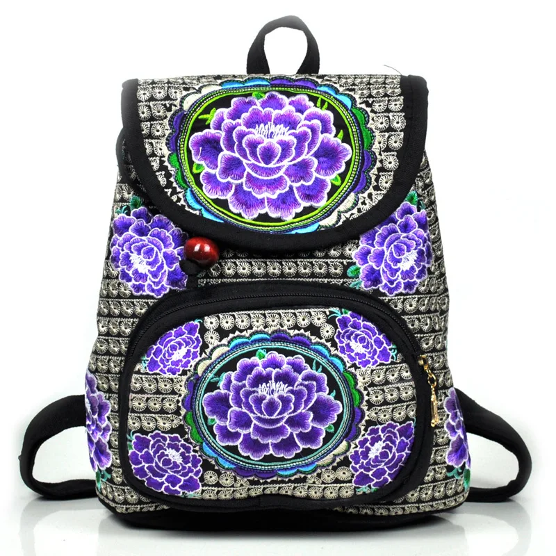 Fashion Backpack Women National Embroidery Floral Casual Travel Bags Back Pack Hombre Mochila Feminina Backpacks School Bag New
Fashion Backpack Women National Embroidery Floral Casual Travel Bags Back Pack Hombre Mochila Feminina Backpacks School Bag New