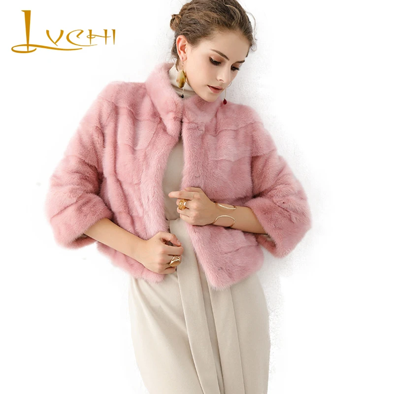 LVCHI Women Winter Real Fur 2019 Nine Quarter Mink Coat Female Thick Natural Mandarin Collar Fur Causal Loss Slim Women Coat
LVCHI Women Winter Real Fur 2019 Nine Quarter Mink Coat Female Thick Natural Mandarin Collar Fur Causal Loss Slim Women Coat