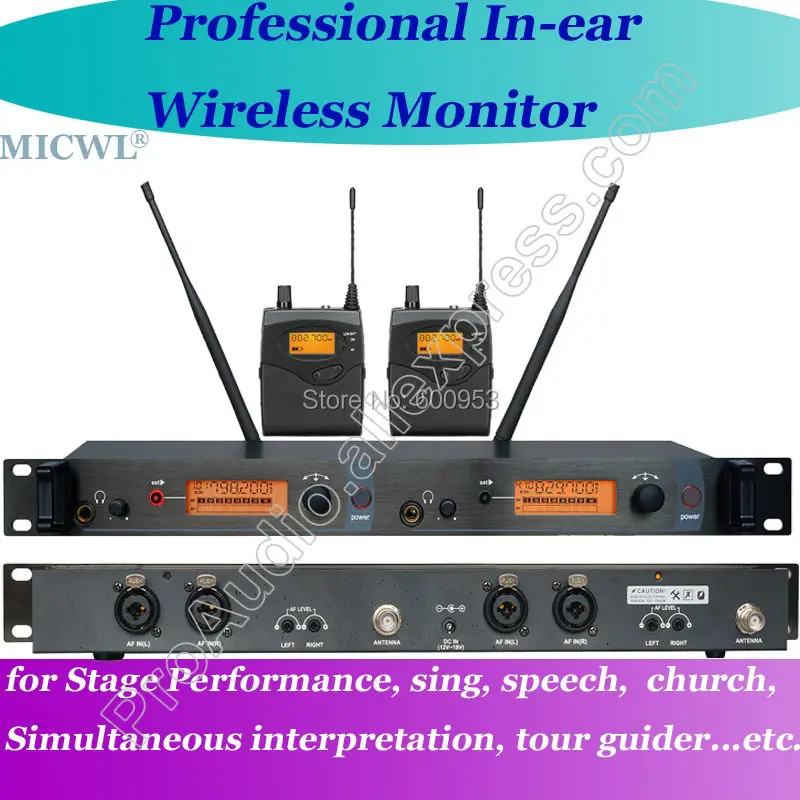 MICWL G3 Digital Dual Channel UHF Wireless Microphone Stage In-ear Monitor Monitoring System
MICWL G3 Digital Dual Channel UHF Wireless Microphone Stage In-ear Monitor Monitoring System
