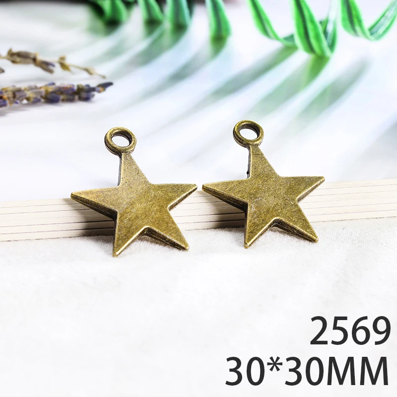 30*30mm 2pcs Double-Sided Pentagram Alloy Pendant For Diy Jewelry Making 2 Colors Antique Silver Antique Bronze No.2569
30*30mm 2pcs Double-Sided Pentagram Alloy Pendant For Diy Jewelry Making 2 Colors Antique Silver Antique Bronze No.2569