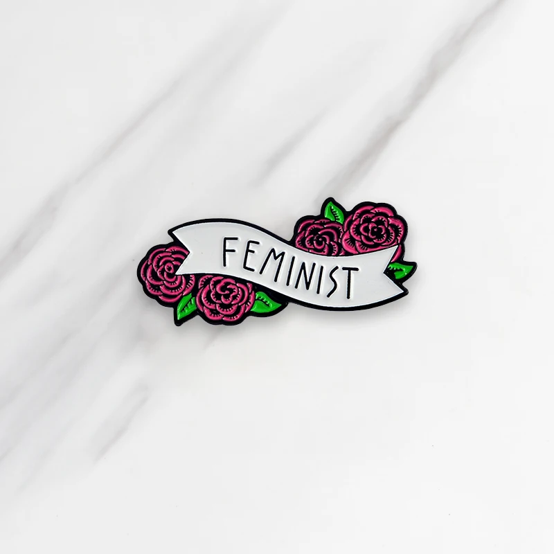 Feminist Enamel Brooch Girl Power Pins for clothes bag buckle Button Badge Cartoon Flowers Jewelry Gift for Women Friends
Feminist Enamel Brooch Girl Power Pins for clothes bag buckle Button Badge Cartoon Flowers Jewelry Gift for Women Friends