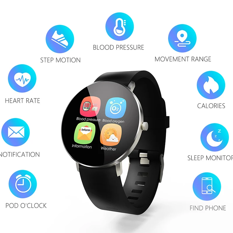 Smart Wristband Multi Watch Faces Alarm Clock Smart Bracelet Waterproof Weather Heart Rate Blood Pressure Smart Watch Bluetooth
Smart Wristband Multi Watch Faces Alarm Clock Smart Bracelet Waterproof Weather Heart Rate Blood Pressure Smart Watch Bluetooth