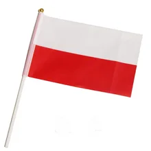50 шт. маленький польский флаг 14*21 см ручной Национальный с флагом