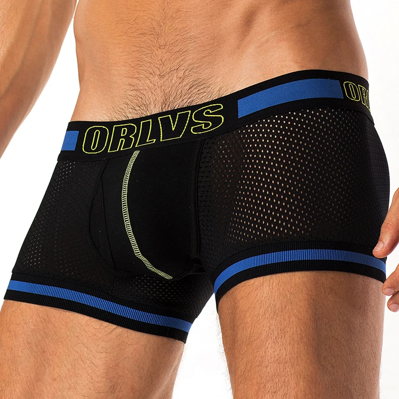 ORLVS Брендовое женское сексуальное мужское нижнее белье мужские шорты боксеры с
