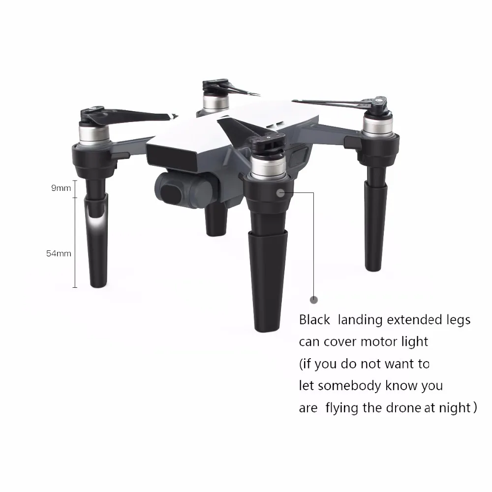 DJI Spark Drone Floating Ball Landing Gear Extended Legs Heightened Landing Gear Kit Invisible Protection DJI Spark Accessories
DJI Spark Drone Floating Ball Landing Gear Extended Legs Heightened Landing Gear Kit Invisible Protection DJI Spark Accessories