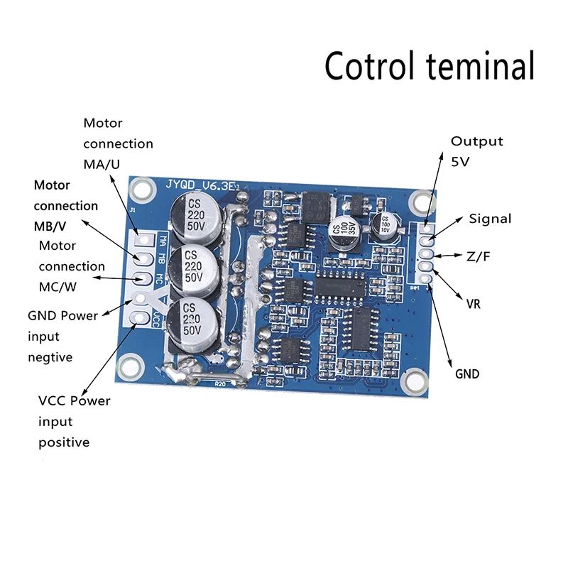 DC 12v-36v 500w Pwm Hall Motor Controller Balancing Car Driver Control Module Balanced BLDC Driver Board
DC 12v-36v 500w Pwm Hall Motor Controller Balancing Car Driver Control Module Balanced BLDC Driver Board