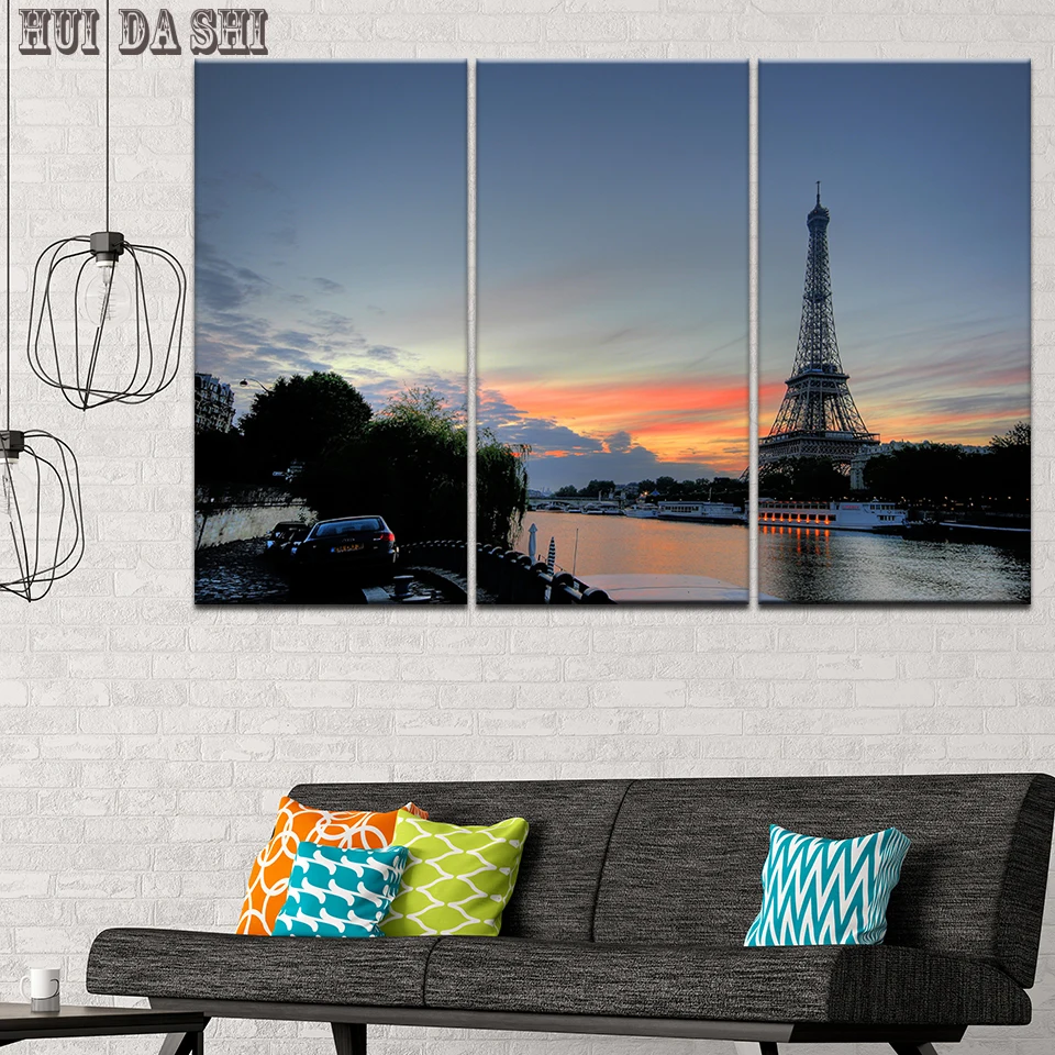 Canvas Wall Art Picture Framework Home Decor Room Poster 3 Pieces Paris Tower sunset River HD Printed Landscape Painting Artwork
Canvas Wall Art Picture Framework Home Decor Room Poster 3 Pieces Paris Tower sunset River HD Printed Landscape Painting Artwork
