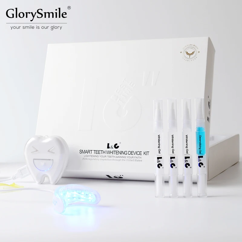 Glorysmile Профессиональный Отбеливание зубов kit 16 минут лечения с Зубов Гелевая