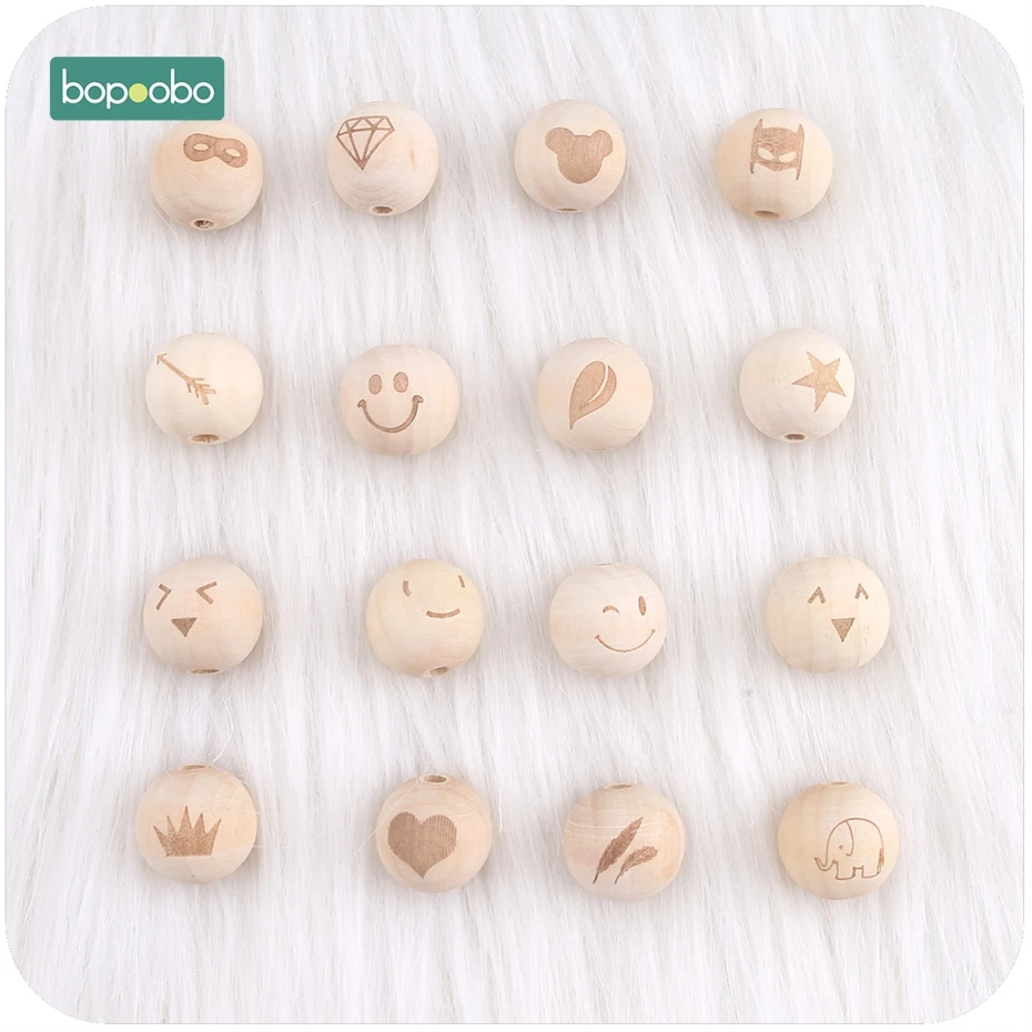 Bopoobo 10pc Wooden Toy Printing Beads DIY Accessory For Necklace Decorative Fitting Teething Accessory Baby Teether 20mm
Bopoobo 10pc Wooden Toy Printing Beads DIY Accessory For Necklace Decorative Fitting Teething Accessory Baby Teether 20mm
