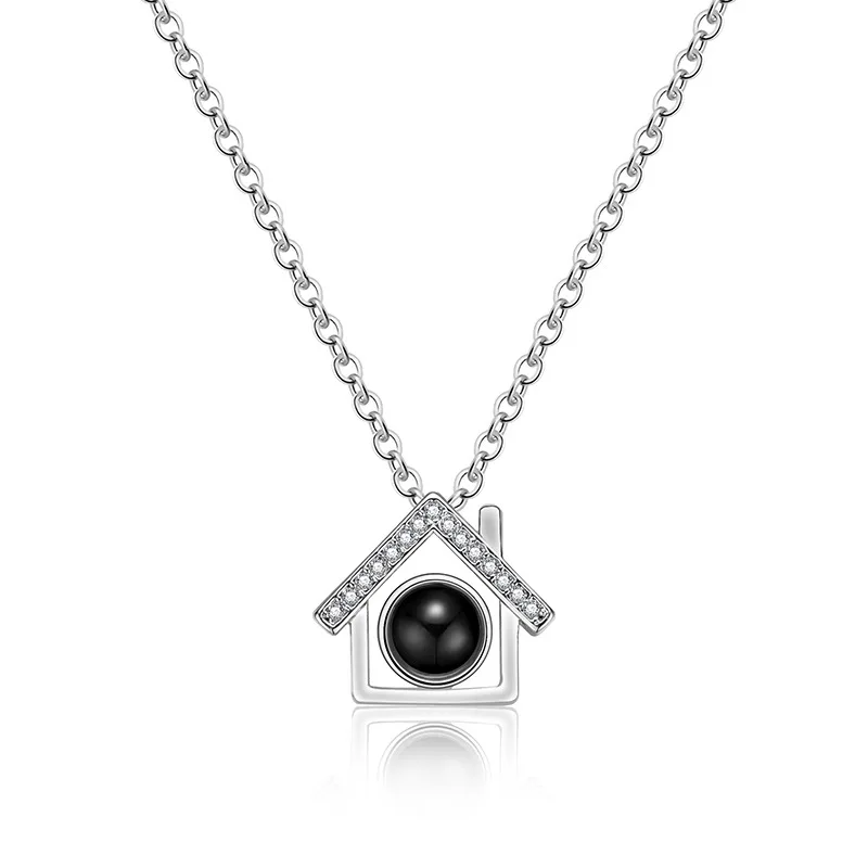 Women Luxury Silver Necklace Project Projection I love you in 100 Languages Crystal Choker Necklaces Romantic Gift for Lover
Women Luxury Silver Necklace Project Projection I love you in 100 Languages Crystal Choker Necklaces Romantic Gift for Lover