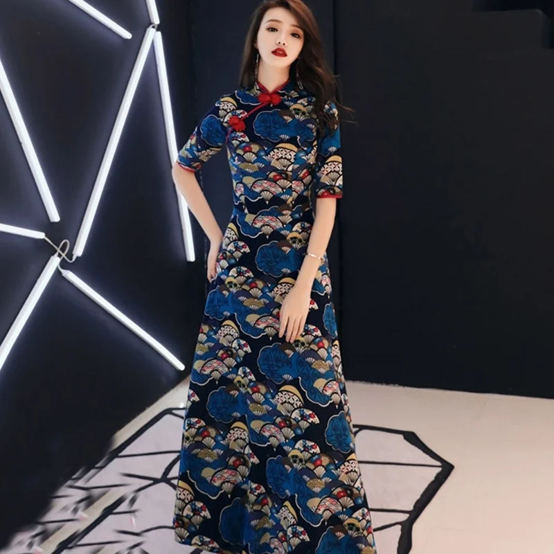 Chinese Traditional Dress Cheongsam Qipao Female Shanghai Tang Japanese Kimono Yukata Women Maxi Ao Dai Vietnam Dress FF1746
Chinese Traditional Dress Cheongsam Qipao Female Shanghai Tang Japanese Kimono Yukata Women Maxi Ao Dai Vietnam Dress FF1746