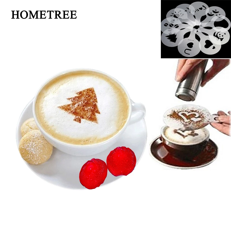 HOMETREE 16Pcs/set New Coffee Stencil Filter Maker Cappuccino Barista Mold Templates Fancy coffee Plastic Decoration Tools H296
HOMETREE 16Pcs/set New Coffee Stencil Filter Maker Cappuccino Barista Mold Templates Fancy coffee Plastic Decoration Tools H296