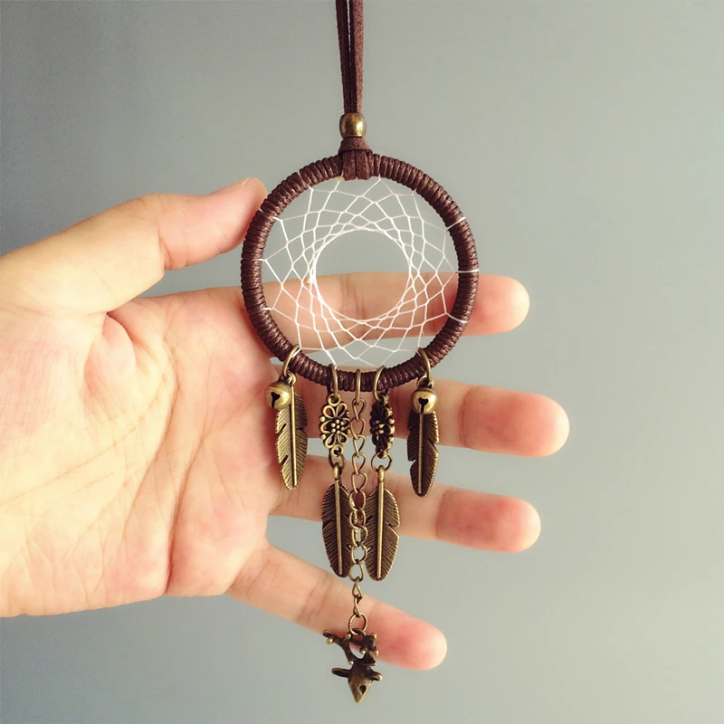 1.96"Small Ring Car Pendant Hanging Ornament Dream Catcher Handmade Car Hanging With Bells and Small Elk
1.96"Small Ring Car Pendant Hanging Ornament Dream Catcher Handmade Car Hanging With Bells and Small Elk