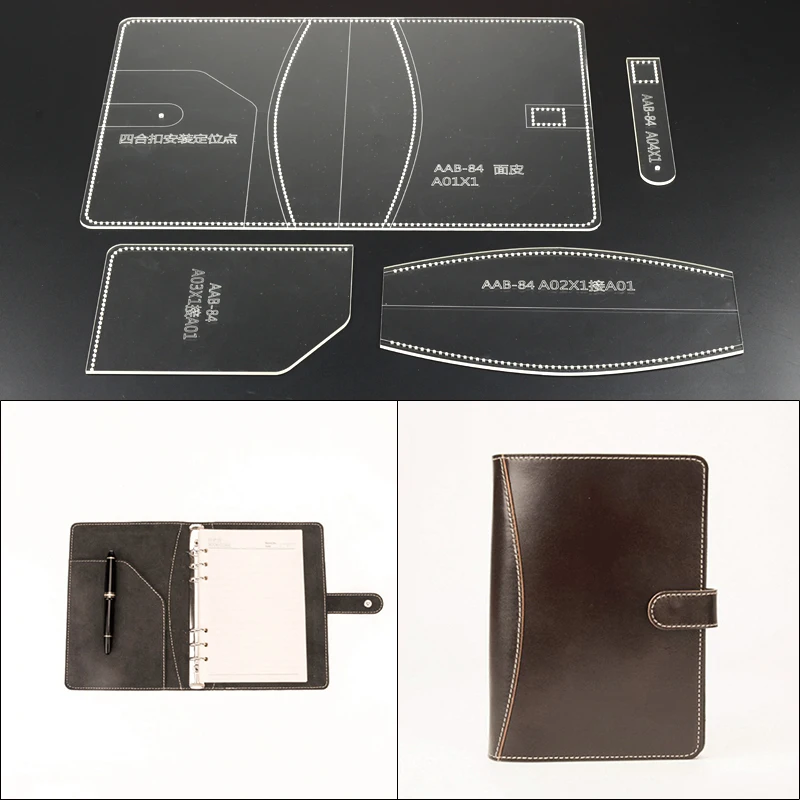 1set Acrylic Notebook Leather Template DIY Leathercraft Leather Pocketbook Stencil 16*23*2cm
1set Acrylic Notebook Leather Template DIY Leathercraft Leather Pocketbook Stencil 16*23*2cm