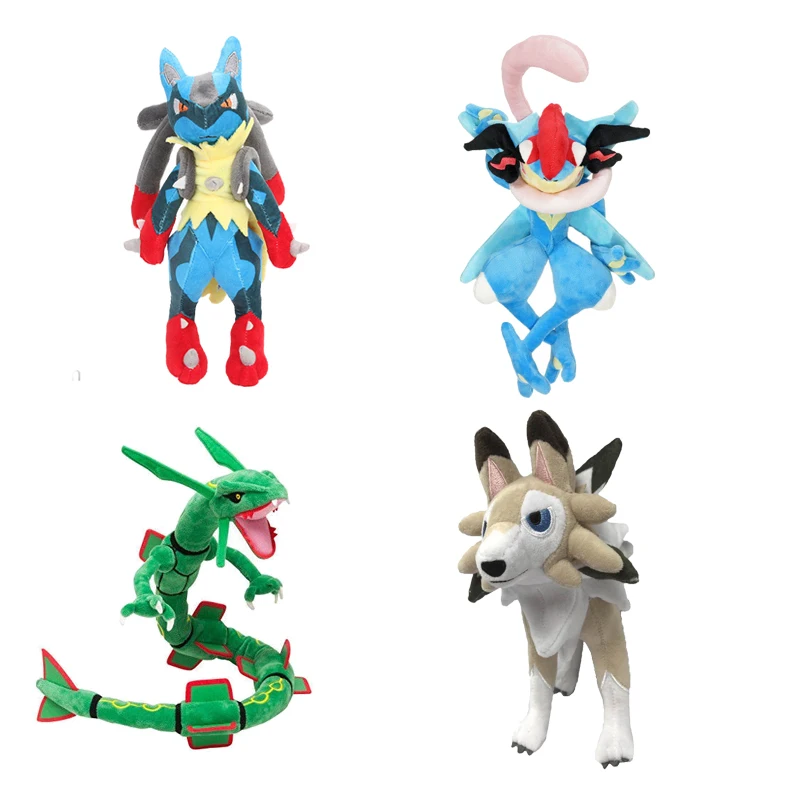 Larvitar Lucario Dragonair Greninja Gekoga плюшевая игрушка милая кукла с изображением Солнца и