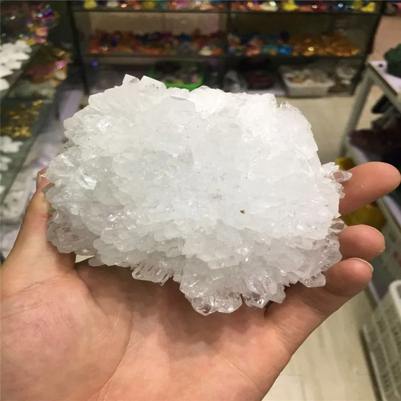500 grams new style natural white,clear, crystal cluster,the specimen variety, crystal collection household decoration
500 grams new style natural white,clear, crystal cluster,the specimen variety, crystal collection household decoration