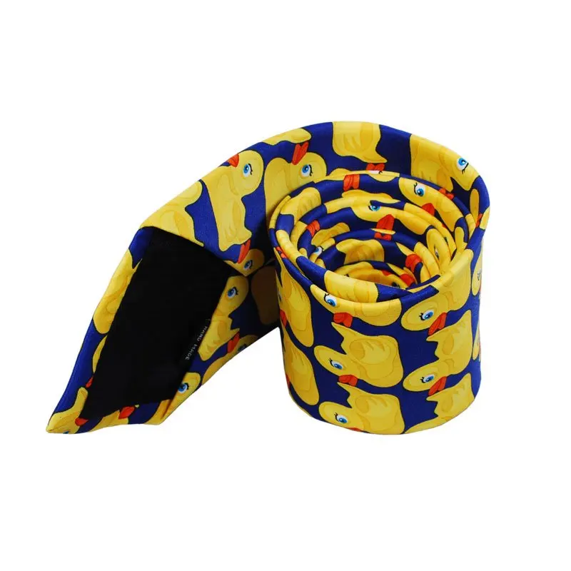 8 см желтый Rubber Duck Fshion галстук для Для мужчин Горячая ТВ показать мультфильм corbatas