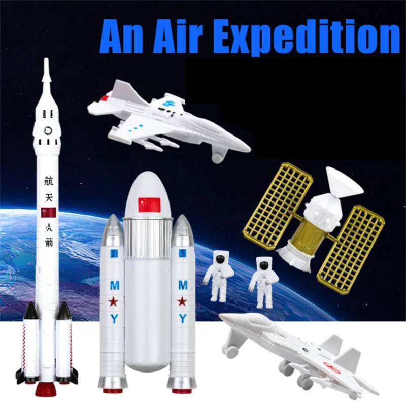 Space Exploration Rocket Space Shuttle Cosmic Satellite Set Toy Pretend Simulation Educational Aviation Model Toys For Children
Space Exploration Rocket Space Shuttle Cosmic Satellite Set Toy Pretend Simulation Educational Aviation Model Toys For Children