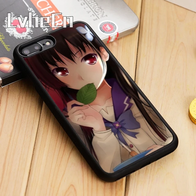 LvheCn Kawaii Anime Neko Cat Cute Girl чехол для телефона iPhone 5 6s 7 8 plus 11 12 Pro X XR XS max Samsung S7 edge S8 S9