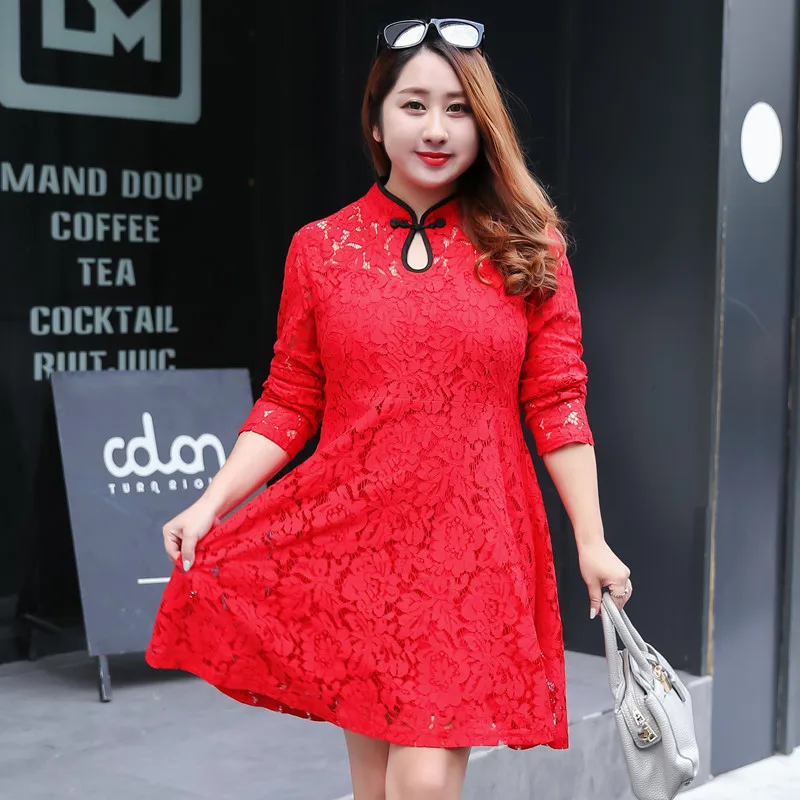 TUHAO Autumn Lady Hollow Out Stitching Lace Vestido Sexy Dress Plus Size 4XL 3xl Dresses Oversize Vintage Retro Dress LQ10
TUHAO Autumn Lady Hollow Out Stitching Lace Vestido Sexy Dress Plus Size 4XL 3xl Dresses Oversize Vintage Retro Dress LQ10