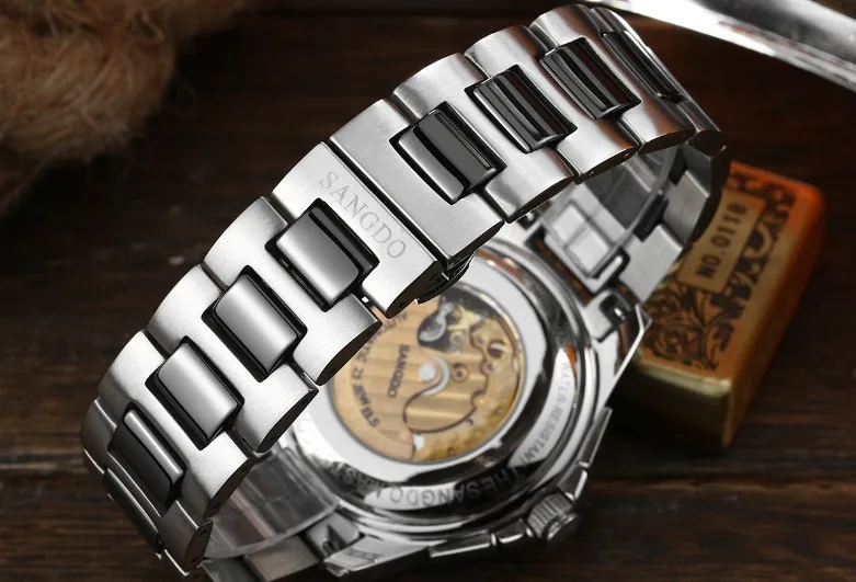 40mm Sangdo Business watch Automatic mechanical movement 2018 new fashion Mechanical watch Auto Date Men's watch s36a