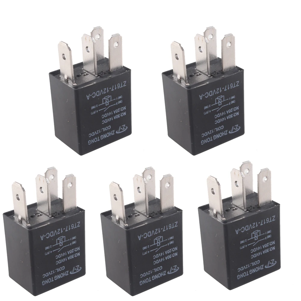 EE support 5 Pcs 20A/30A 12V DC SPST Relay Kit Fan Pump Light Horn 4Pin Auto Car Truck Car Styling
EE support 5 Pcs 20A/30A 12V DC SPST Relay Kit Fan Pump Light Horn 4Pin Auto Car Truck Car Styling