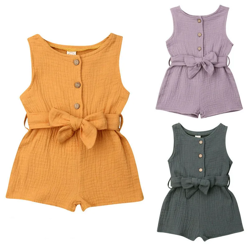 Baby Girls Cotton Romper 2019 Summer Sleeveless Newborn Clothes Cotton Romper With Belt Jumpsuit Princess Summer Outfits 0-18M
Baby Girls Cotton Romper 2019 Summer Sleeveless Newborn Clothes Cotton Romper With Belt Jumpsuit Princess Summer Outfits 0-18M