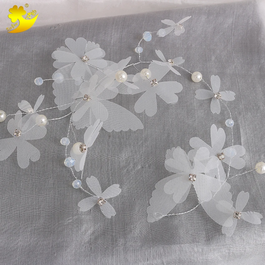 Повязка на голову с кристаллами XinYun Простая Регулируемая ручная работа имитация