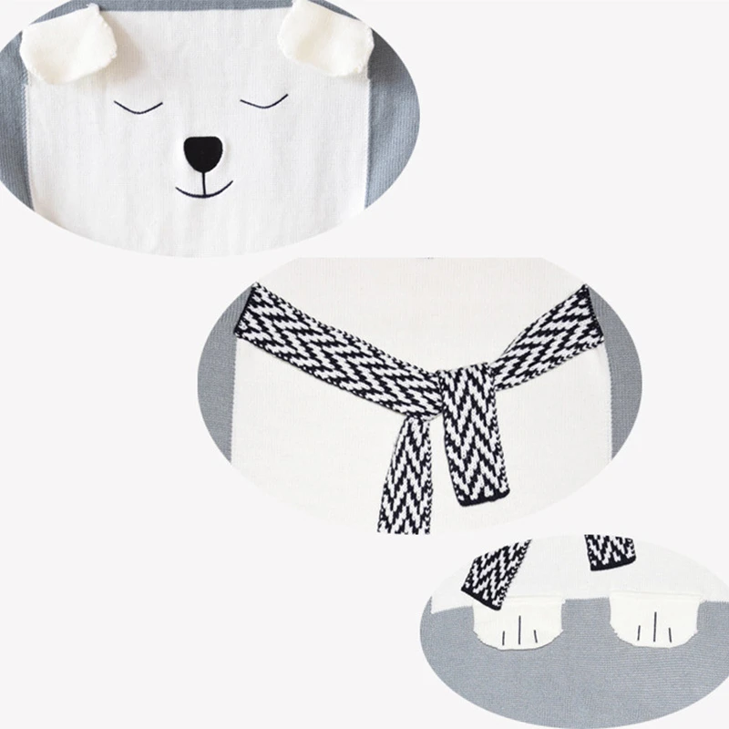 New Baby Cartoon Blanket Bear Fox Pattern Blanket Baby Knitted Rug Bleach Mat Warm Cartoon Knitting for Children Sleeping
New Baby Cartoon Blanket Bear Fox Pattern Blanket Baby Knitted Rug Bleach Mat Warm Cartoon Knitting for Children Sleeping